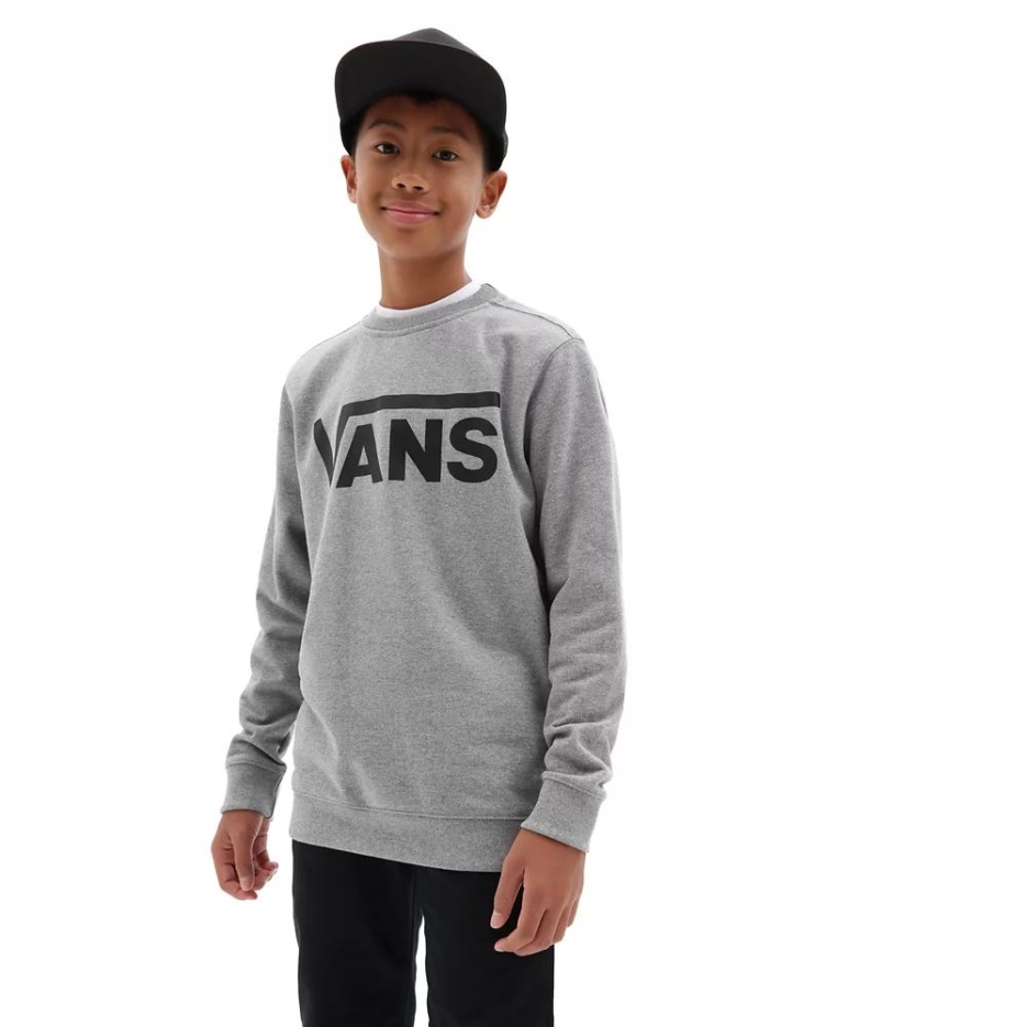 Garçons Vans Classic Crew (8-14 Ans) Gris