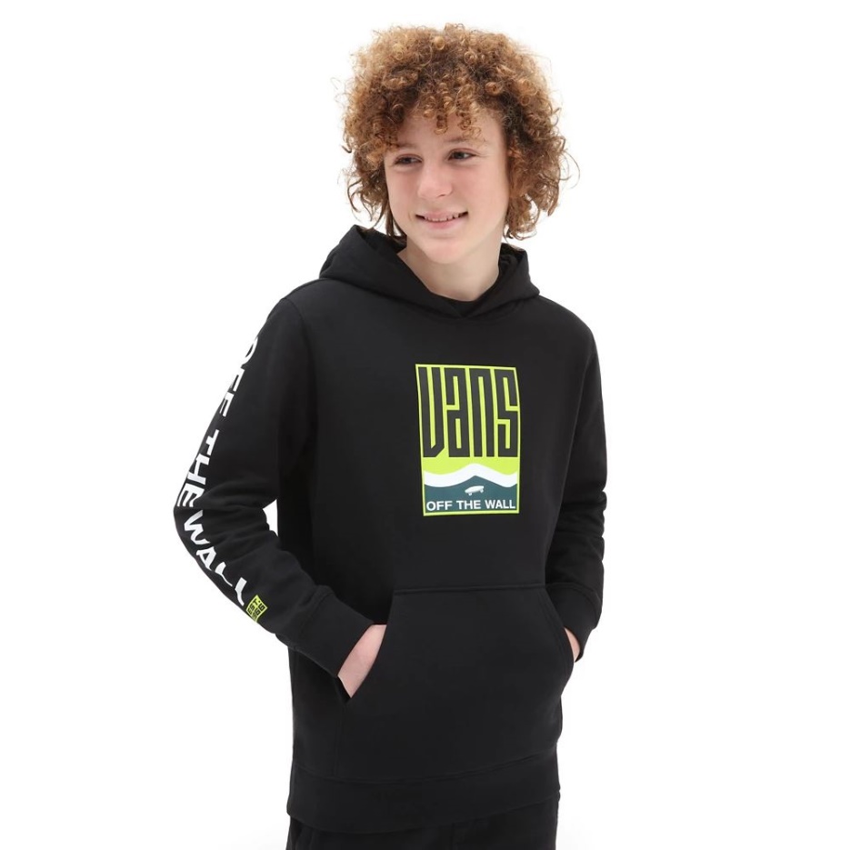 Sweat à Capuche Garçons Vans Maze (8-14 Ans) Noir