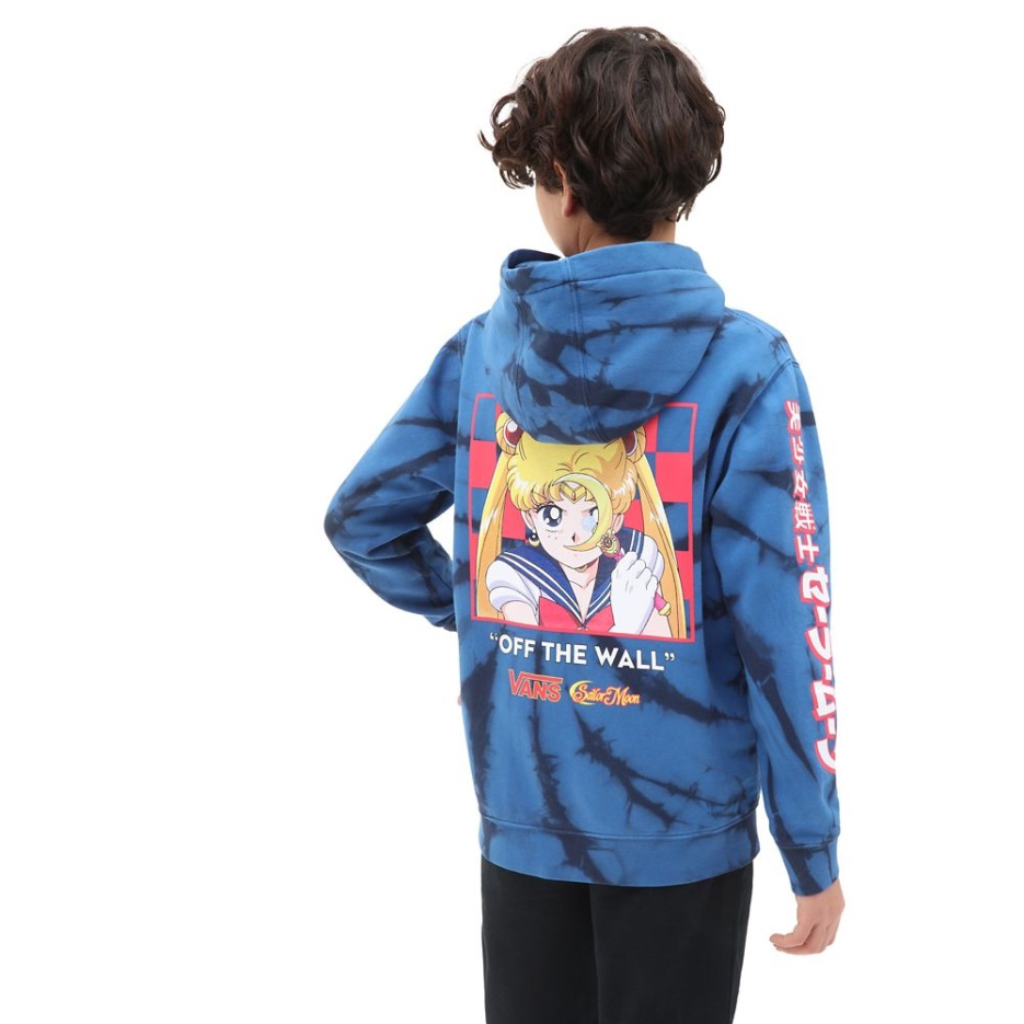 Sweat à Capuche Garçons Vans X Pretty Guardian Sailor Moon Fleece Tie And Dye (8-14 Ans) Bleu