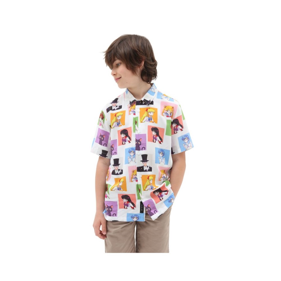 Chemise Tissée Boys Vans X Pretty Guardian Sailor Moon (8-14 Ans) Blanc