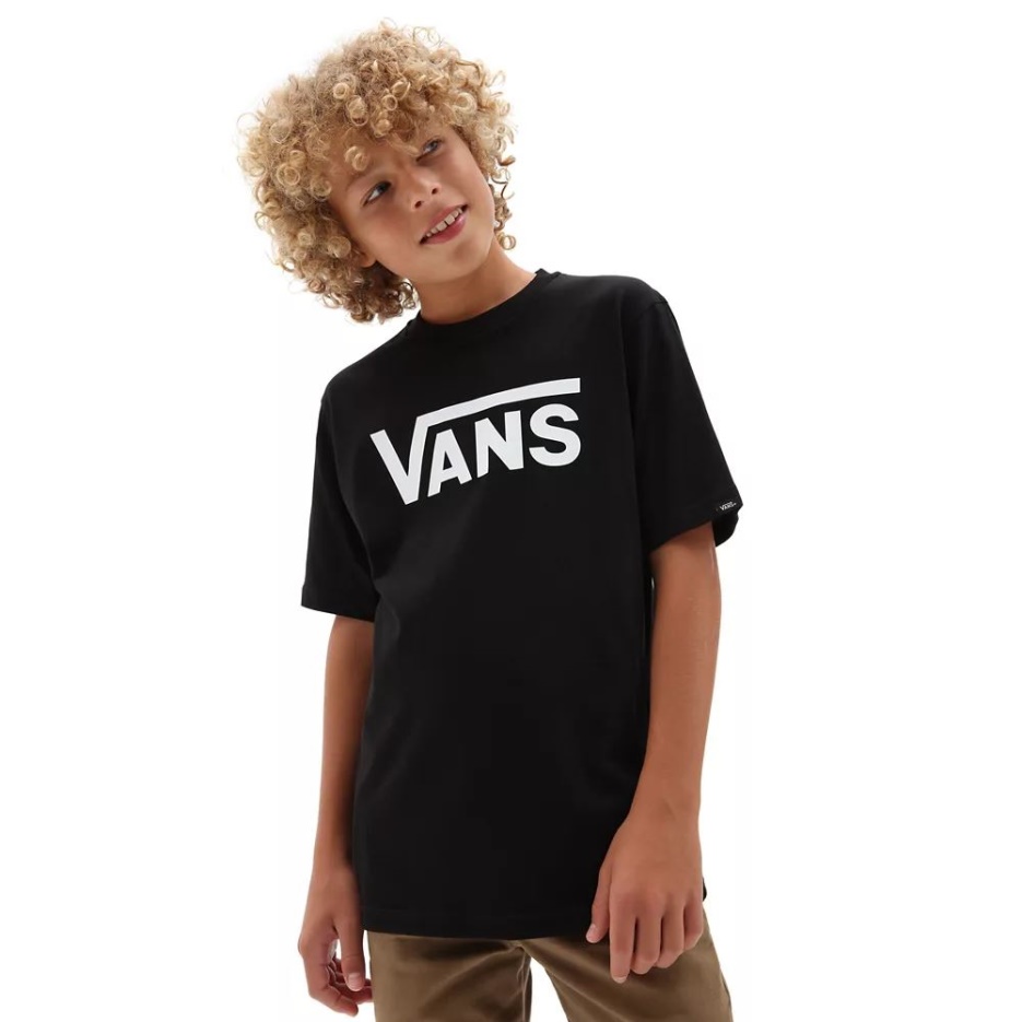 T-shirt Enfant Vans Classic (8-14 Ans) Noir-blanc