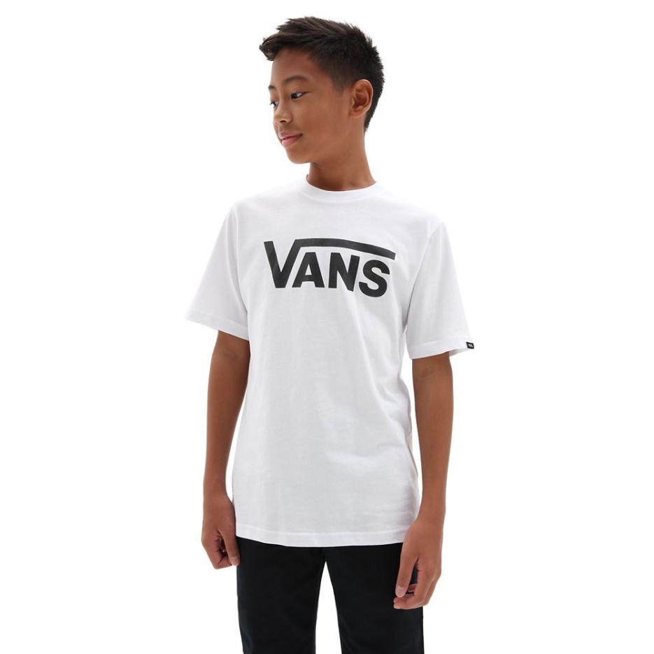 T-shirt Enfant Vans Classic (8-14 Ans) Blanc