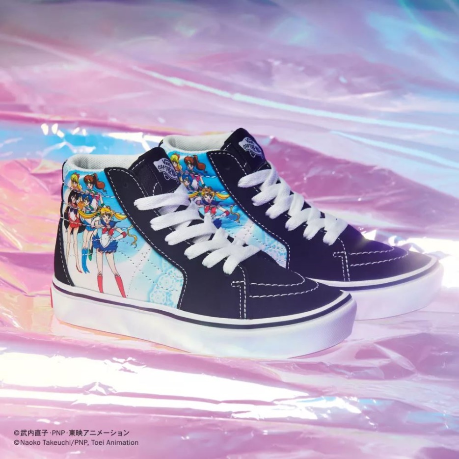Chaussures Enfant Vans X Pretty Guardian Sailor Moon Comfycush Sk8-hi (4-8 Ans) Noir