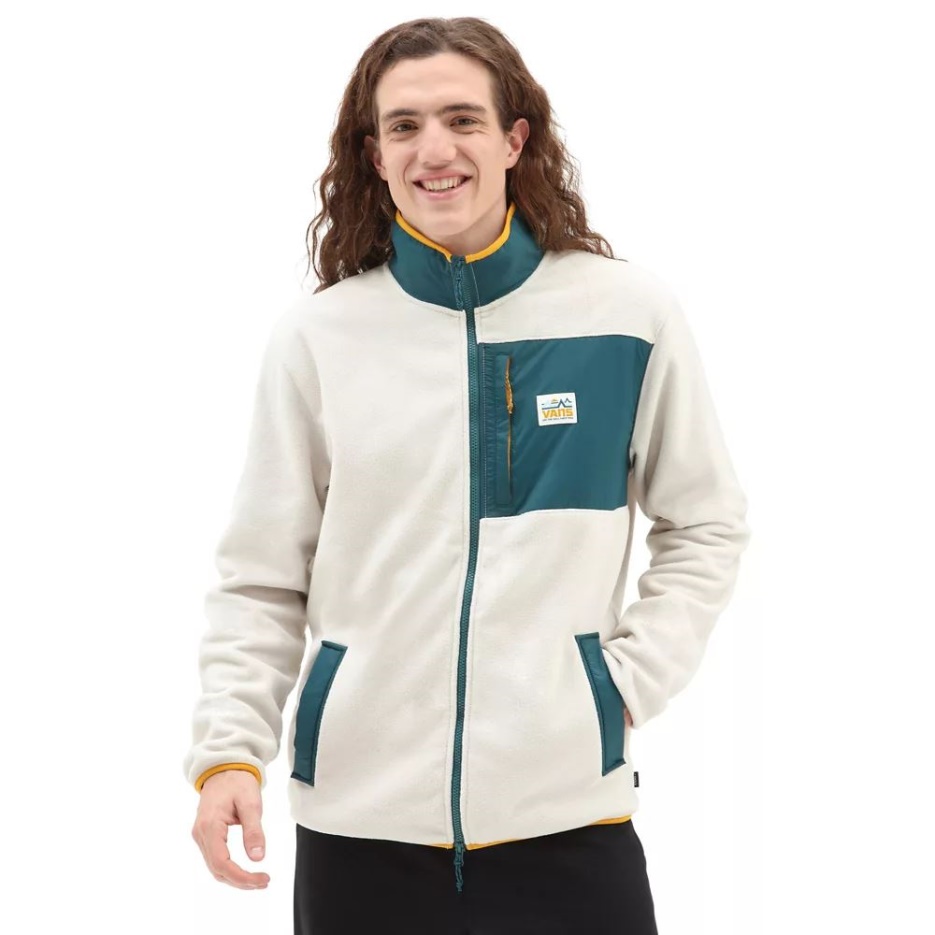 Mt. Vans Sweat Zippé Bleu-blanc