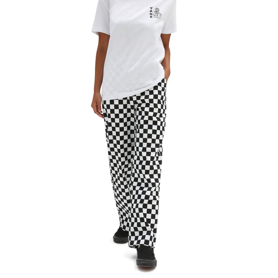 Vans Authentique Femme Chino Imprimé Noir-blanc