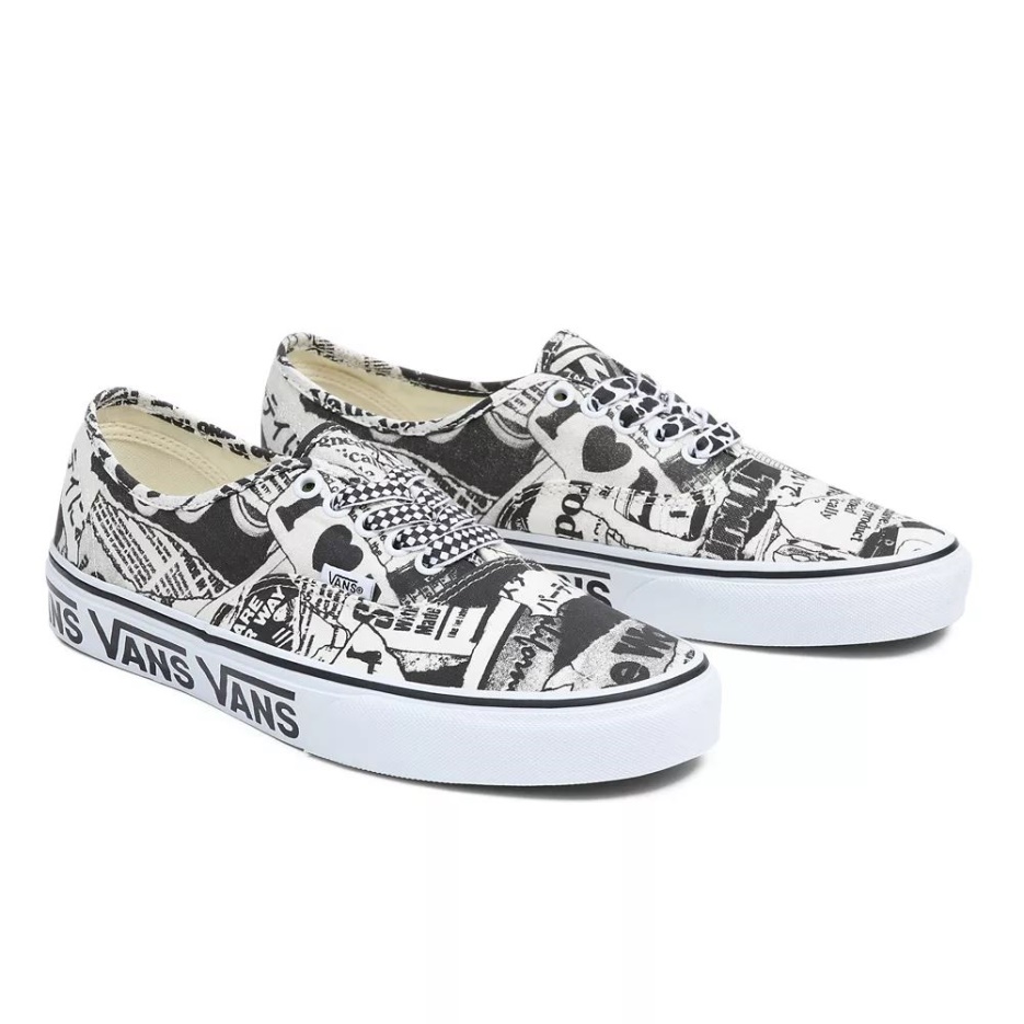 Vans Chaussures Authentiques Noir-blanc