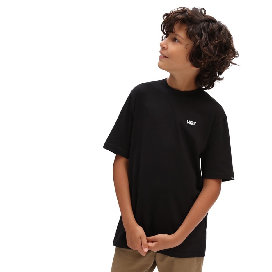 Vans T-shirt Boys Left Chest (8-14 Ans) Noir