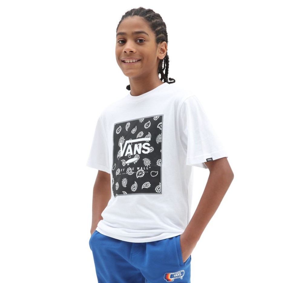 T-shirt Vans Boys Print Box (8-14 Ans) Blanc