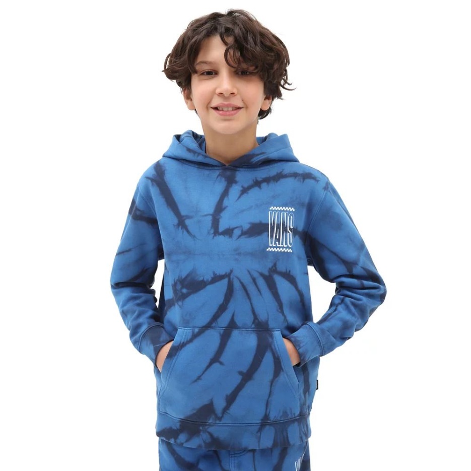 Vans Sweat à Capuche Garçons Tie Dye Pull (8-14 Ans) Bleu
