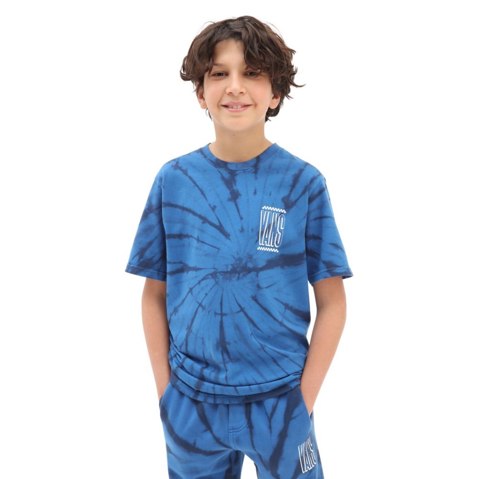 T-shirt Garçons Vans Tie Dye (8-14 Ans) Bleu