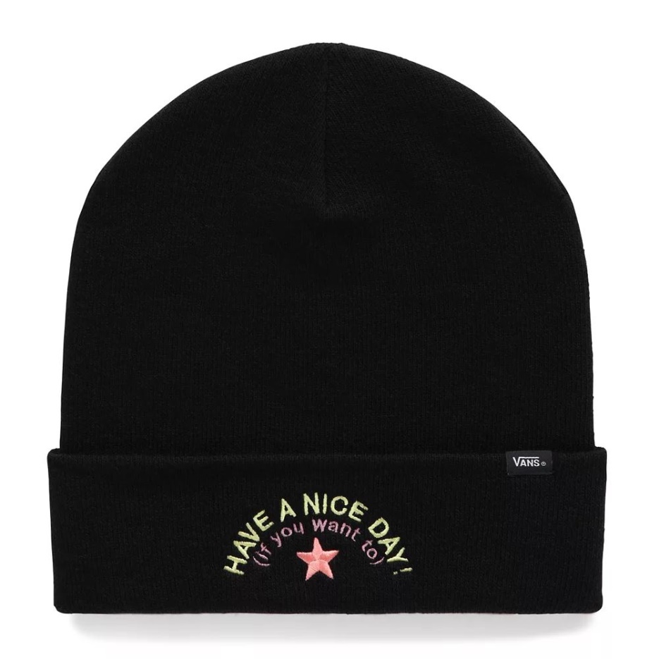 Vans Breakin Out Bonnet Noir-jaune