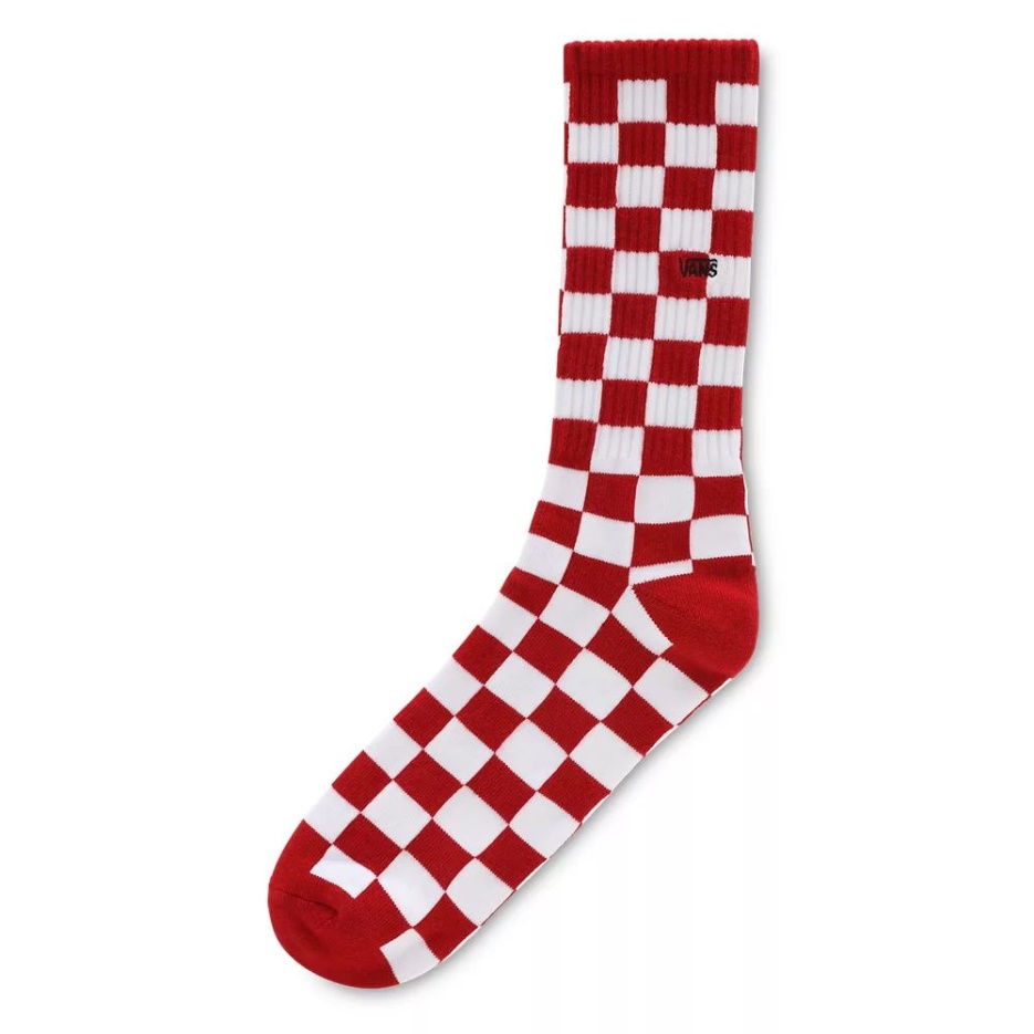 Chaussettes Vans Checkerboard Crew Ii (1 Paire) Rouge