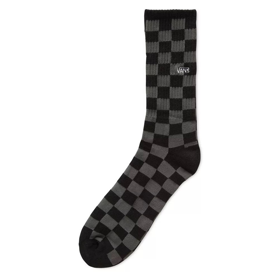 Chaussettes Vans Checkerboard Crew (1 Paire) Gris