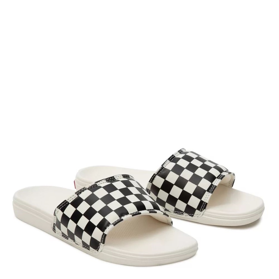 Vans Damier La Costa Slide-on Noir-blanc
