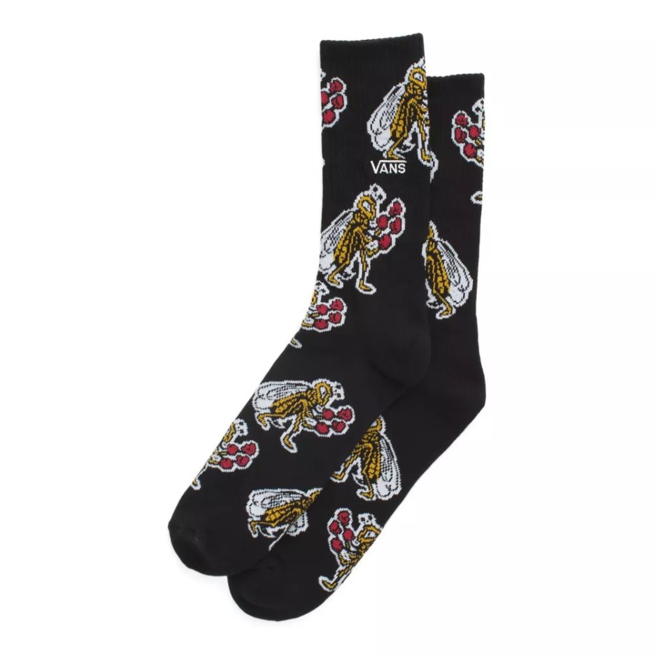 Chaussettes Vans Checkerboard Research Crew (1 Paire) Noir