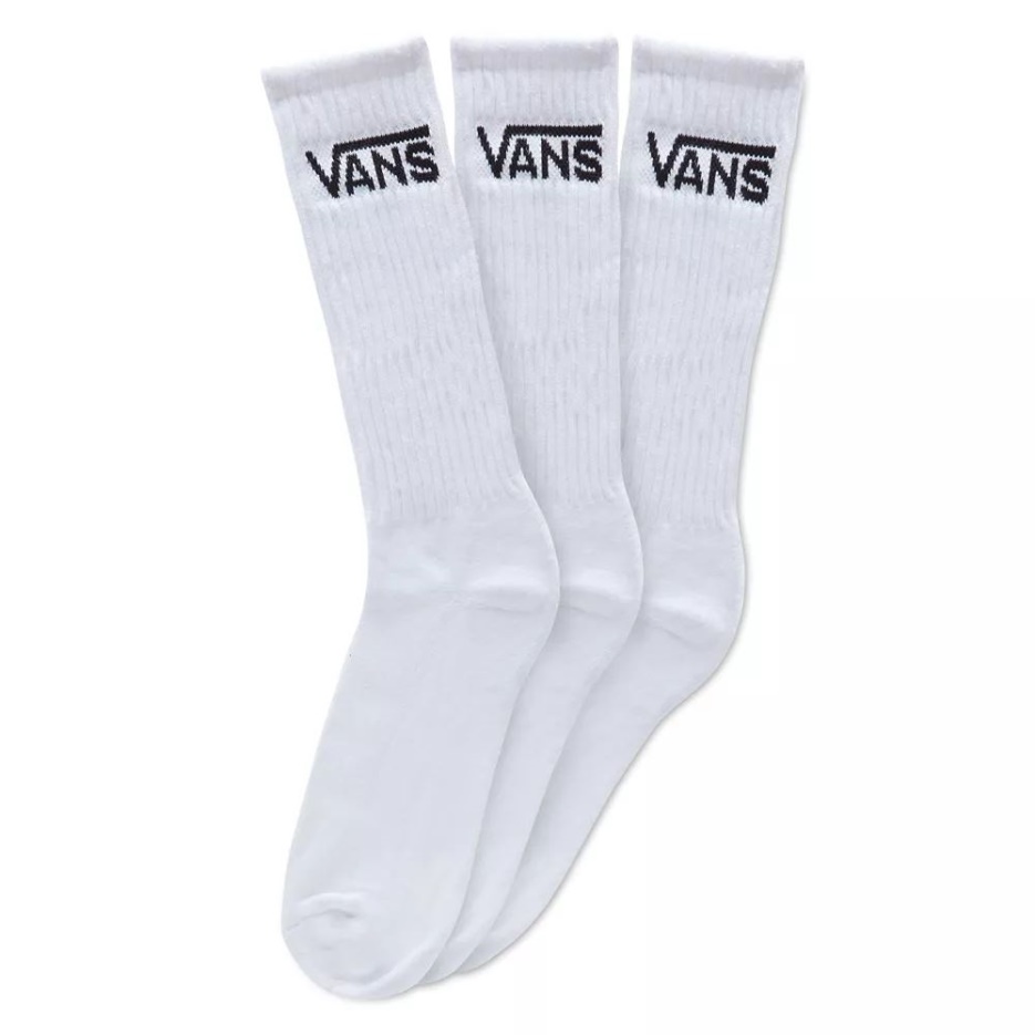Chaussettes Vans Classic Crew (paquet De 3 Paires) Blanc