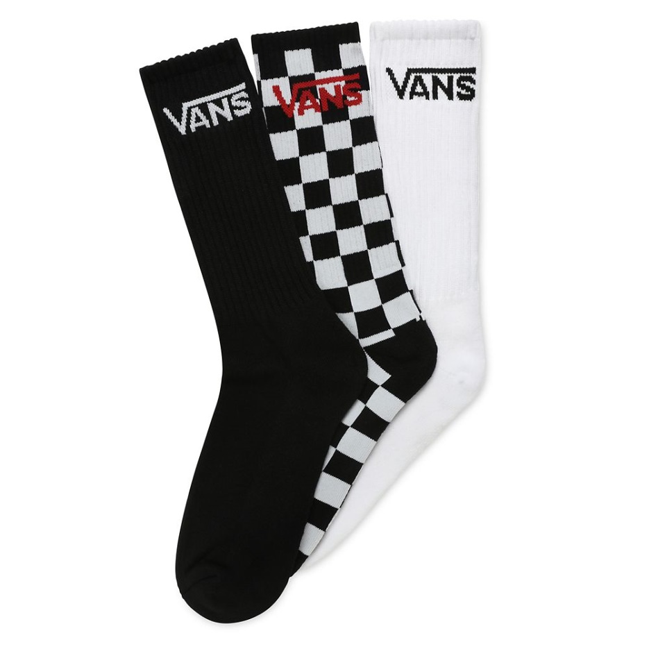 Chaussettes Vans Classic Crew (3 Paires) Noir