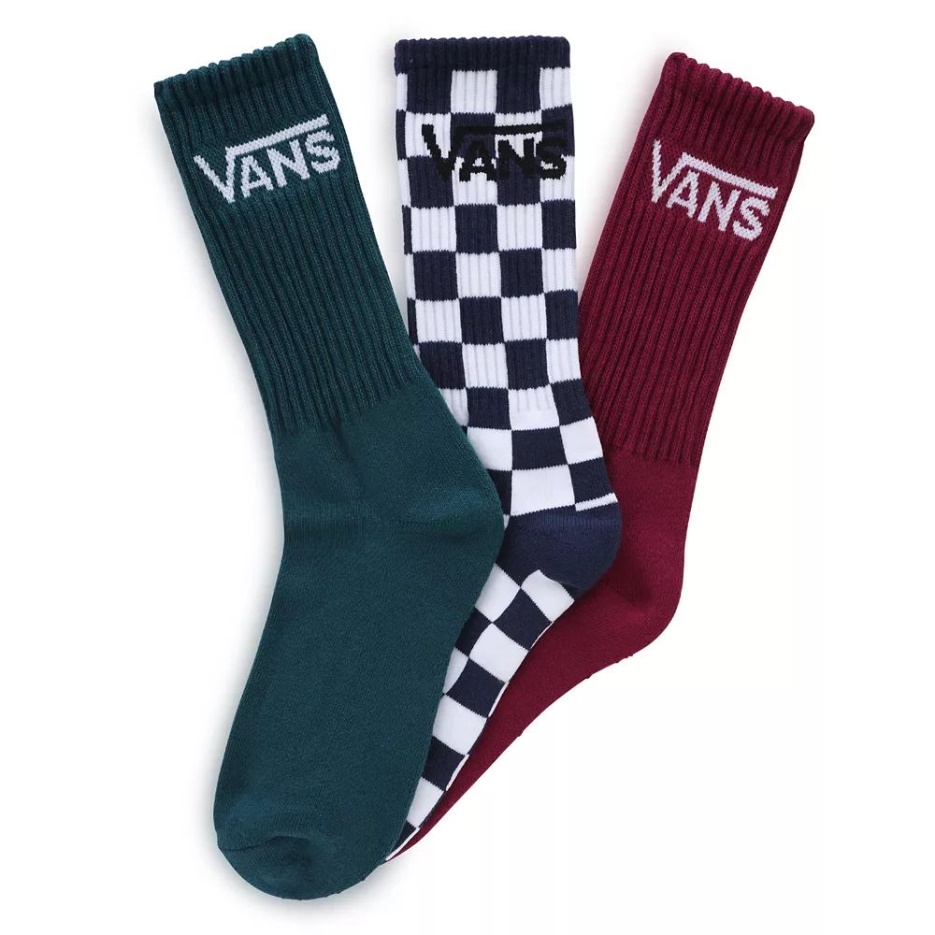 Chaussettes Vans Classic Crew (3 Paires) Bleu