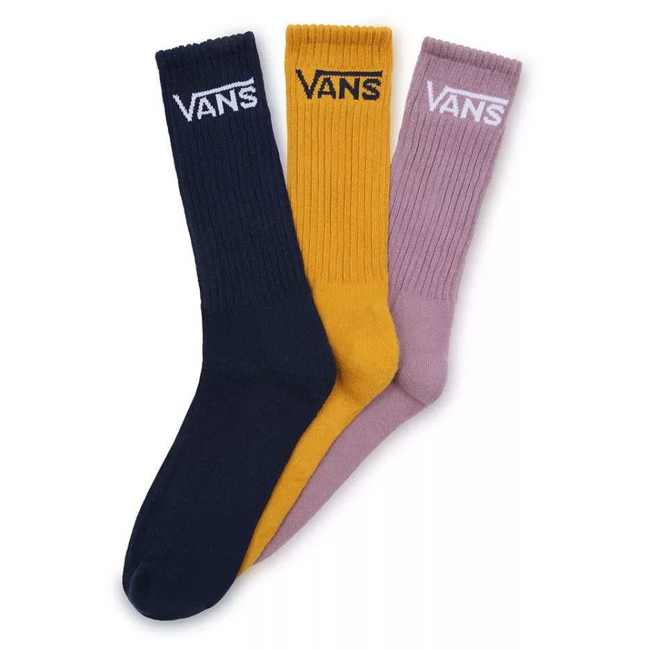 Chaussettes Vans Classic Crew (3 Paires) Rose