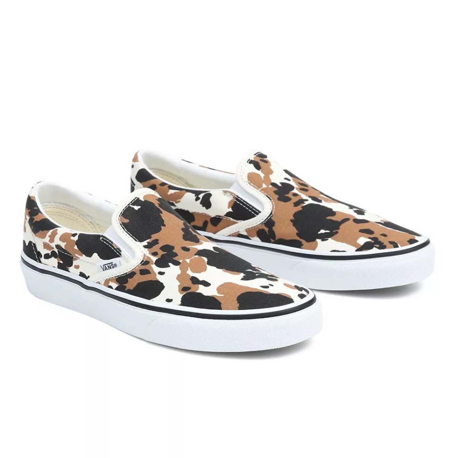 Vans Chaussures à Enfiler Classiques Noir Femme
