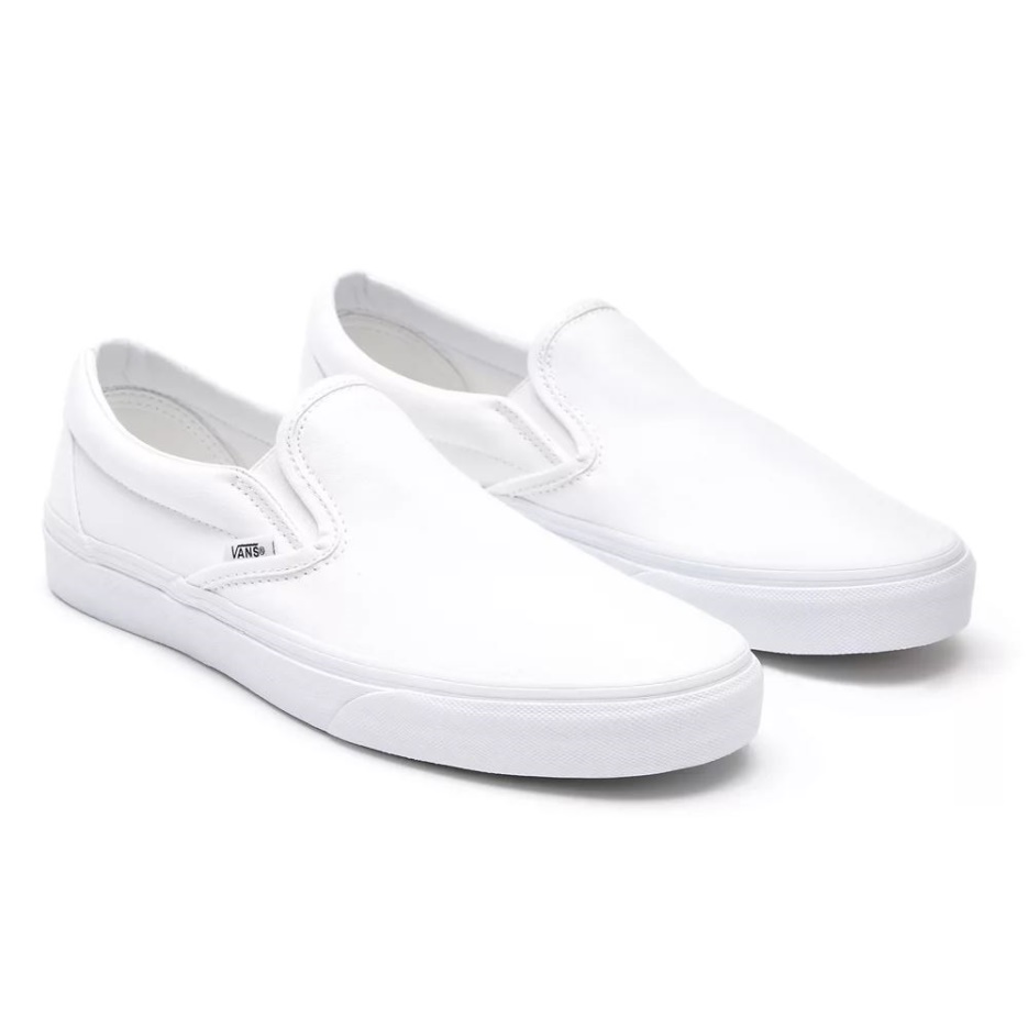 Vans Classic Chaussures à Enfiler Blanc