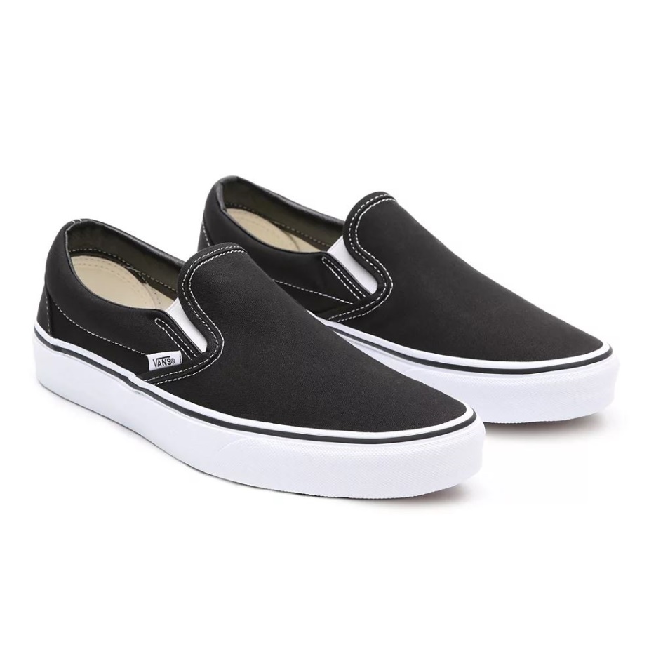 Vans Classic Chaussures à Enfiler Femmes Noir