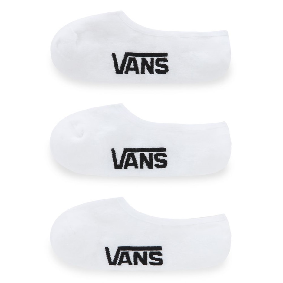 Chaussettes Vans Classic Super No Show (3 Paires) Blanc