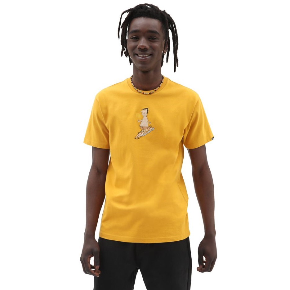 Vans Coasting In T-shirt Jaune-orange