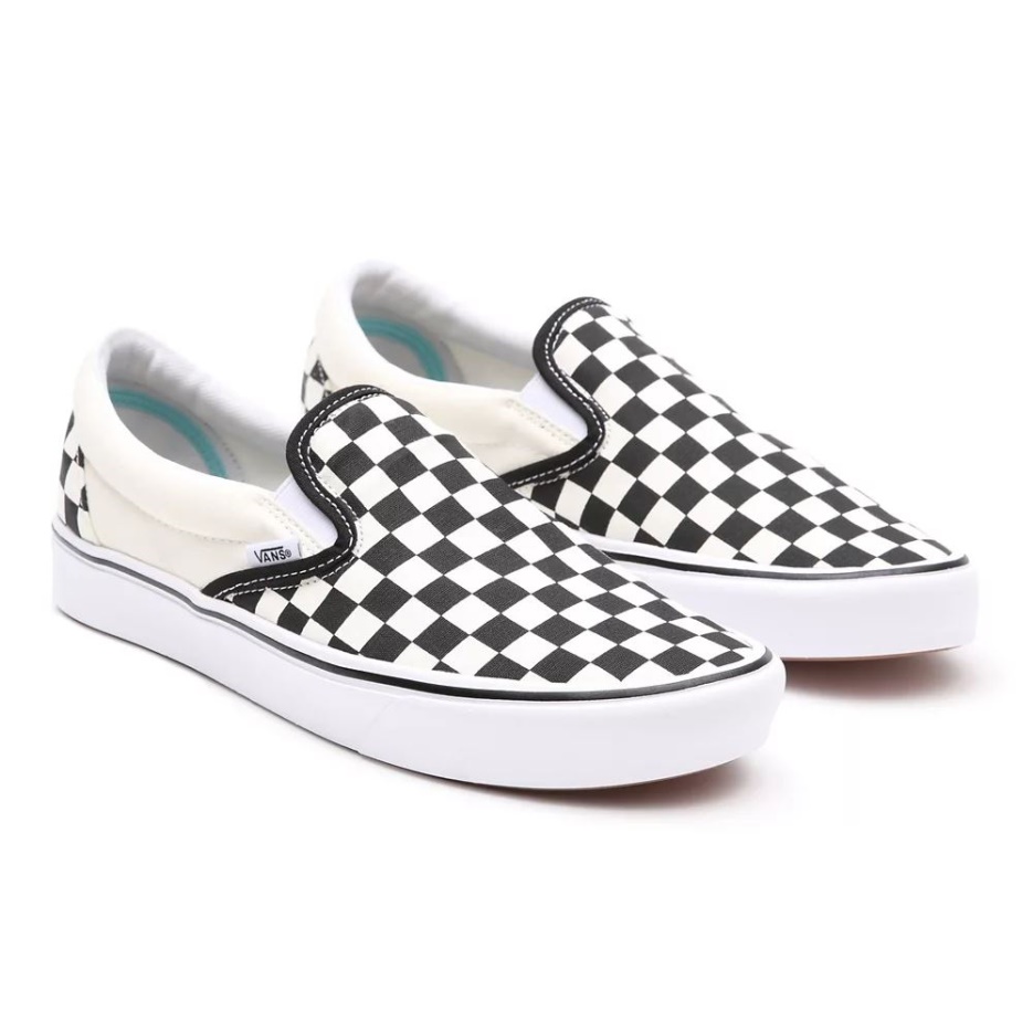 Vans Comfycush Chaussures à Enfiler Noir-blanc