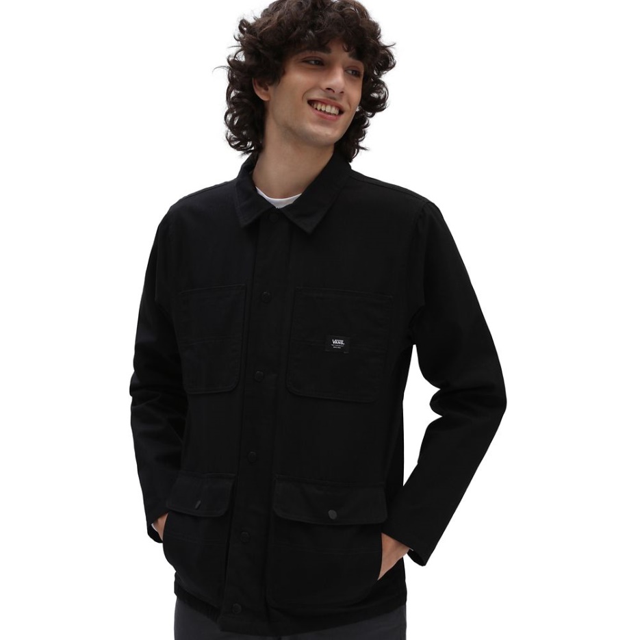 Vans Drill Corvée Manteau Doublé Noir