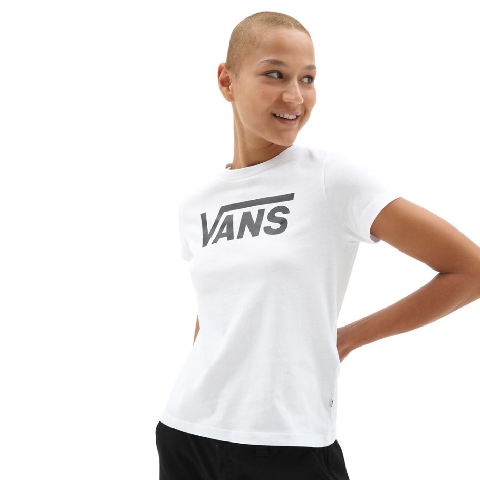 Vans Flying V Crew Tee Femme Blanc