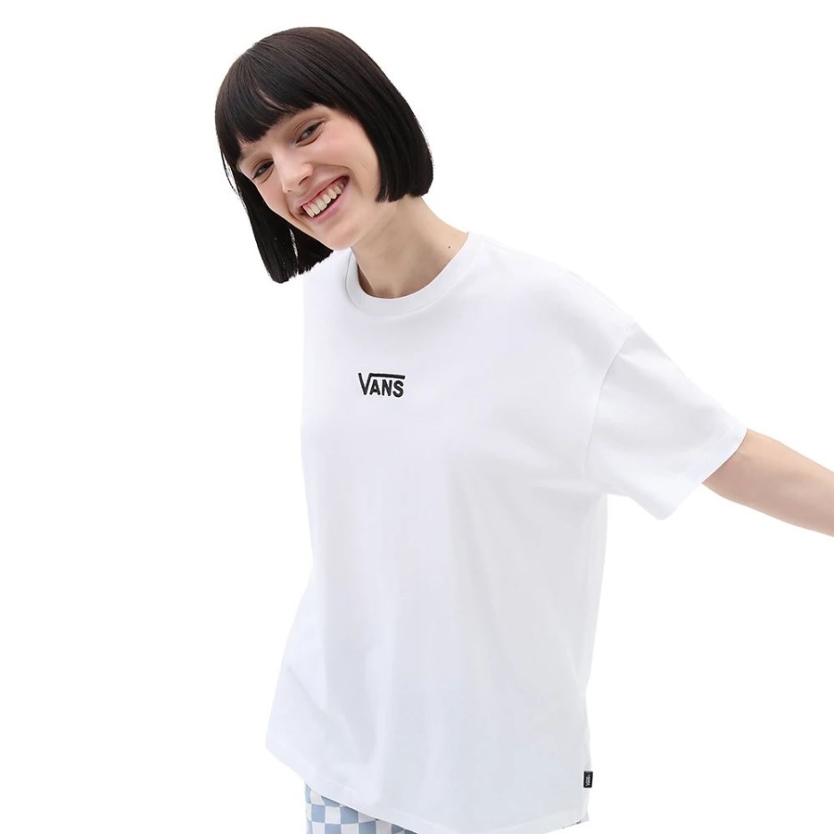 Vans Flying V T-shirt Oversize Blanc