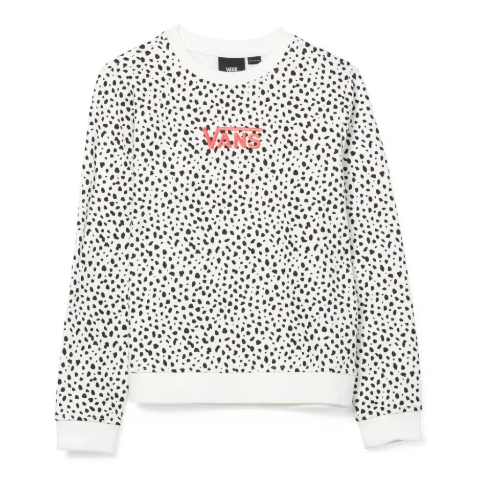 Pull Vans Girls Dalmatian Crew (8-14 Ans) Noir-blanc
