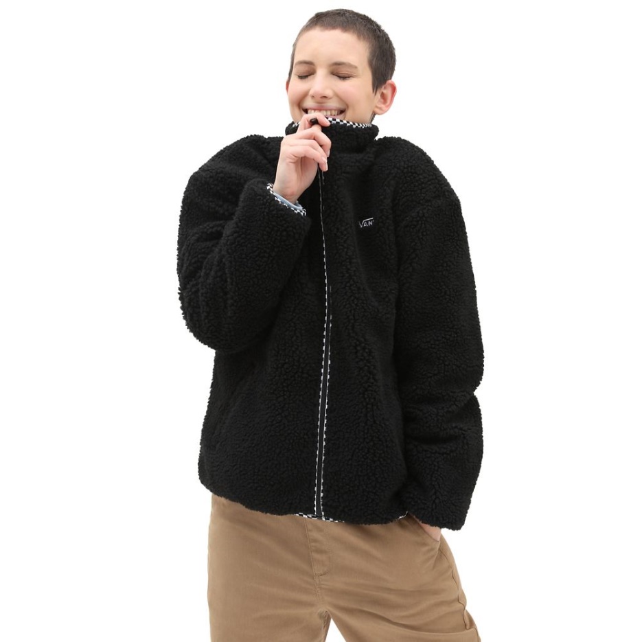 Vans Griffen Sherpa Veste Zippée Noir