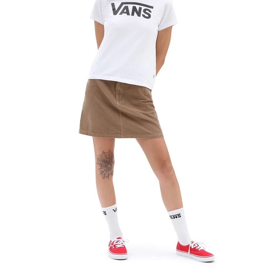 Vans Ground Work Cordon Mini Jupe Marron