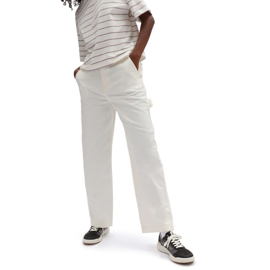 Vans Pantalon De Travail Au Sol Blanc