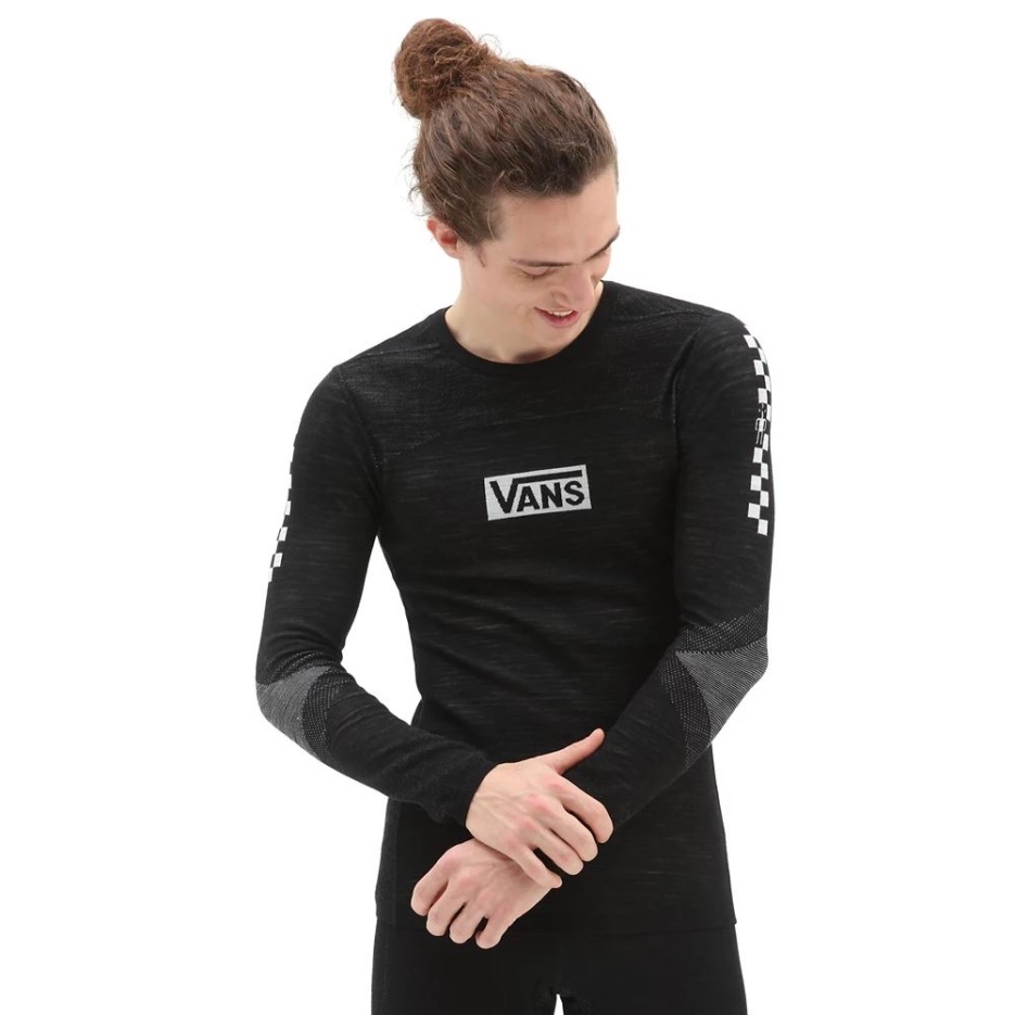 Vans Intraknit Mérinos Base Layer Crew T-shirt Noir