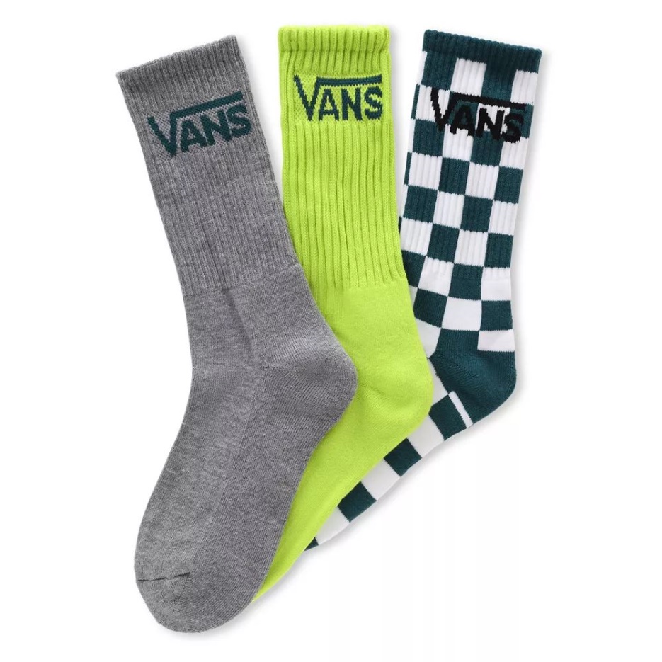 Chaussettes Vans Kids Classic Crew (3 Paires) Jaune-blanc
