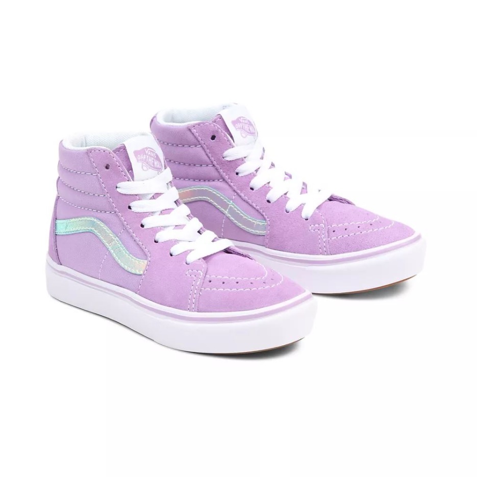 Chaussures Vans Kids Comfycush Sk8-hi (4-8 Ans) Rose