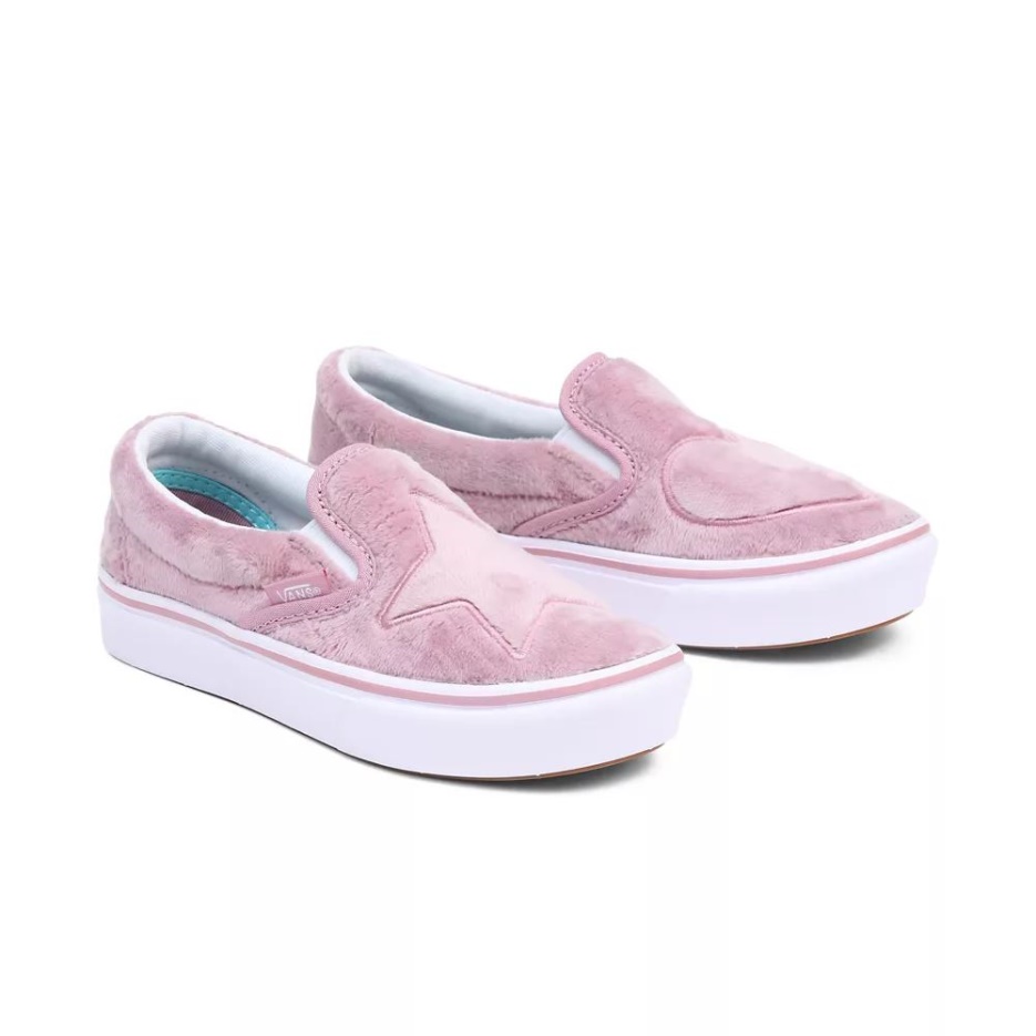 Chaussures Vans Kids Comfycush Slip-on (4-8 Ans) Rose