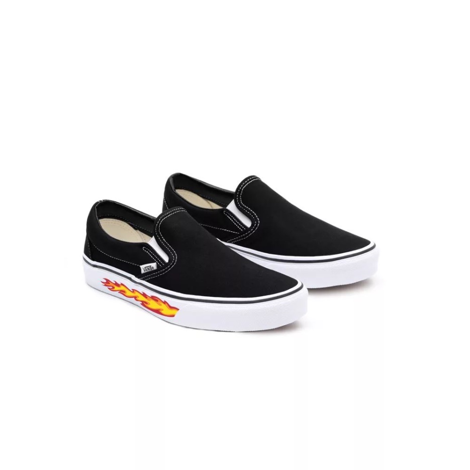 Chaussures Vans Kids Customs Flame Slip-on (4-8 Ans)