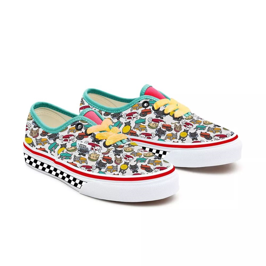 Chaussures Vans Kids Customs Macaron Authentique (4-8 Ans)