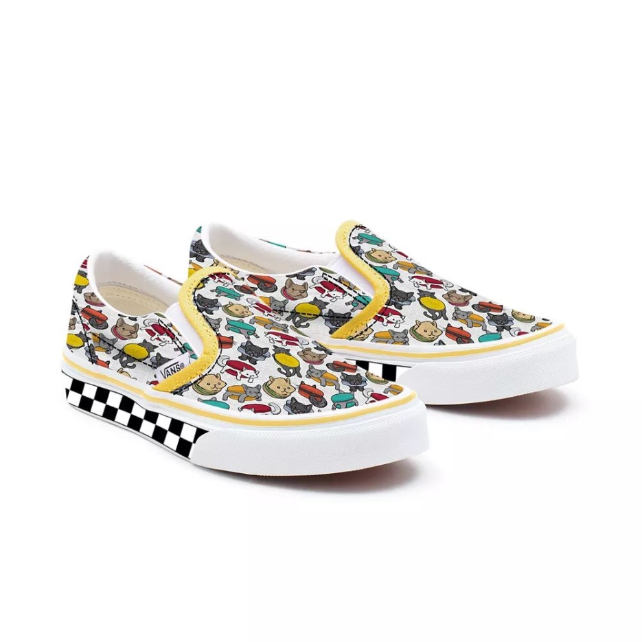 Chaussures Vans Kids Customs Macaron Slip-on (4-8 Ans)