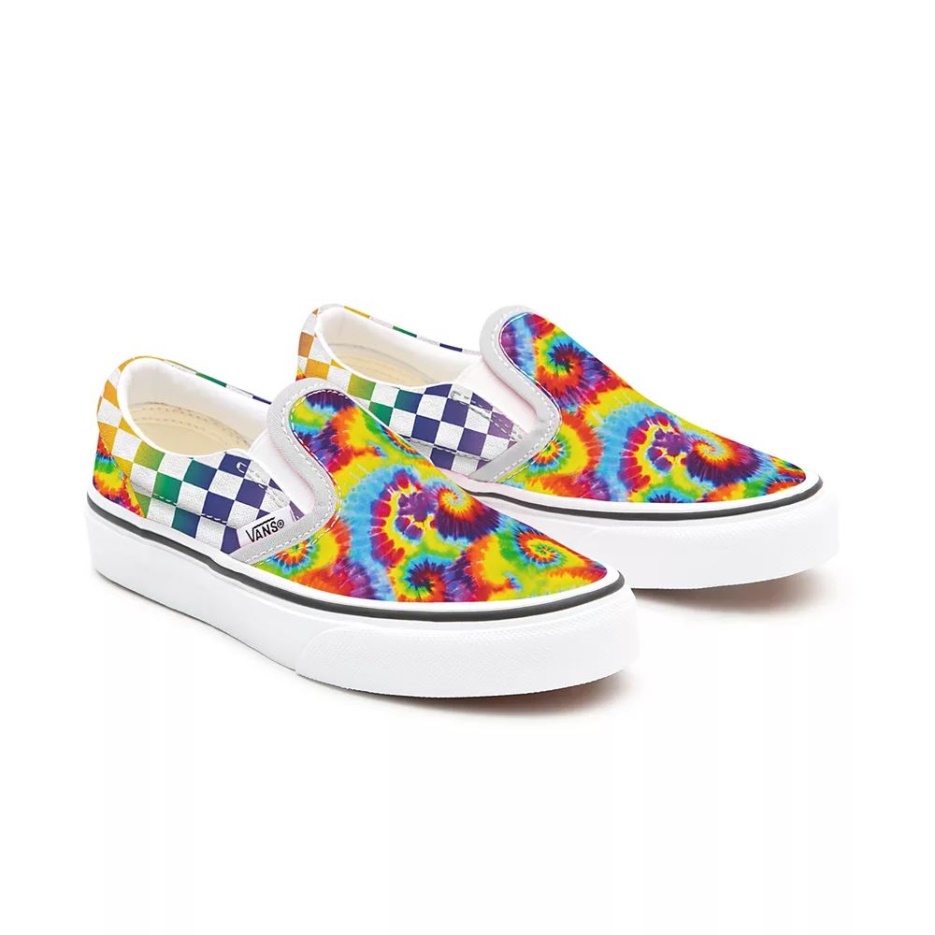 Chaussures Vans Kids Customs Rainbow Mix Slip-on (4-8 Ans)