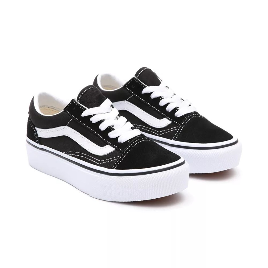 Vans Kids Old Skool Chaussures à Plateforme (4-8 Ans) Noir