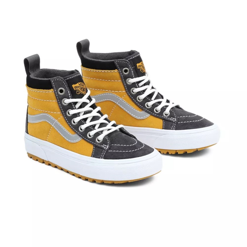 Chaussures Vans Kids Sk8-hi Mte-1 (4-8 Ans) Noir-jaune