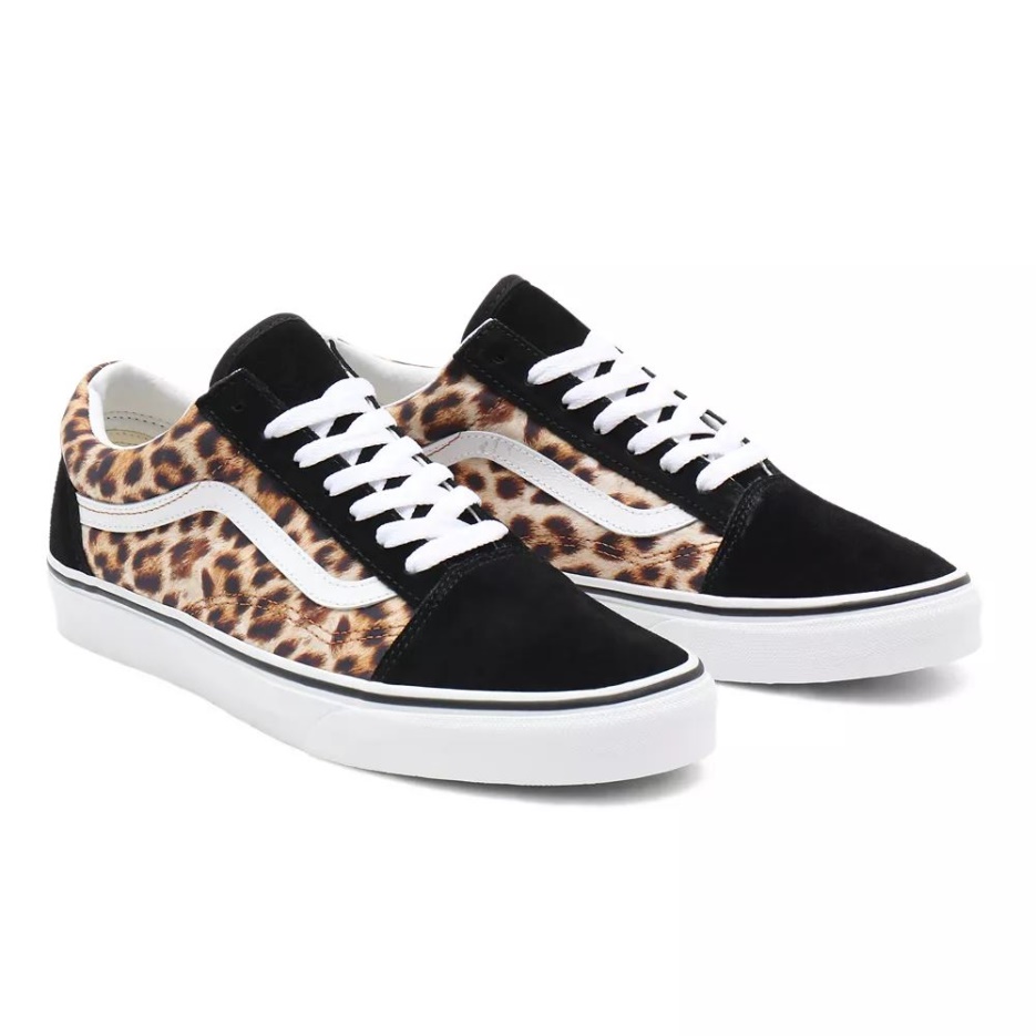 Vans Léopard Old Skool Chaussures Noir