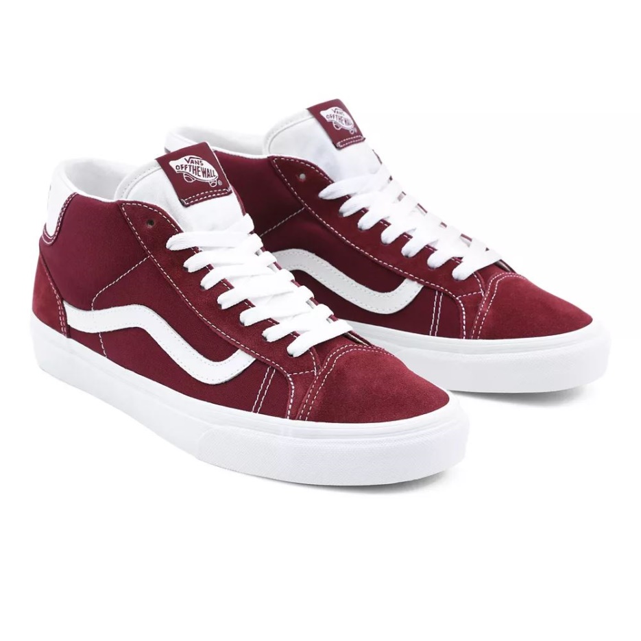Chaussures Vans Mid Skool 37 Rouge