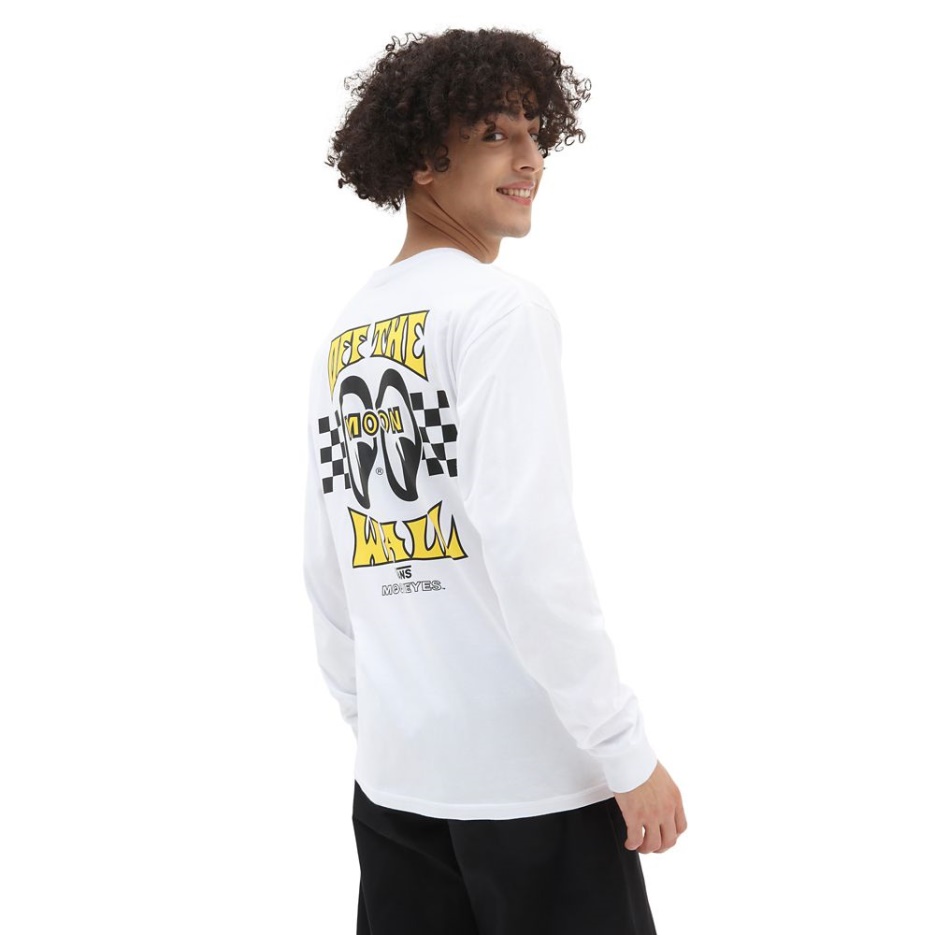 Vans Mooneyes T-shirt Manches Longues Blanc