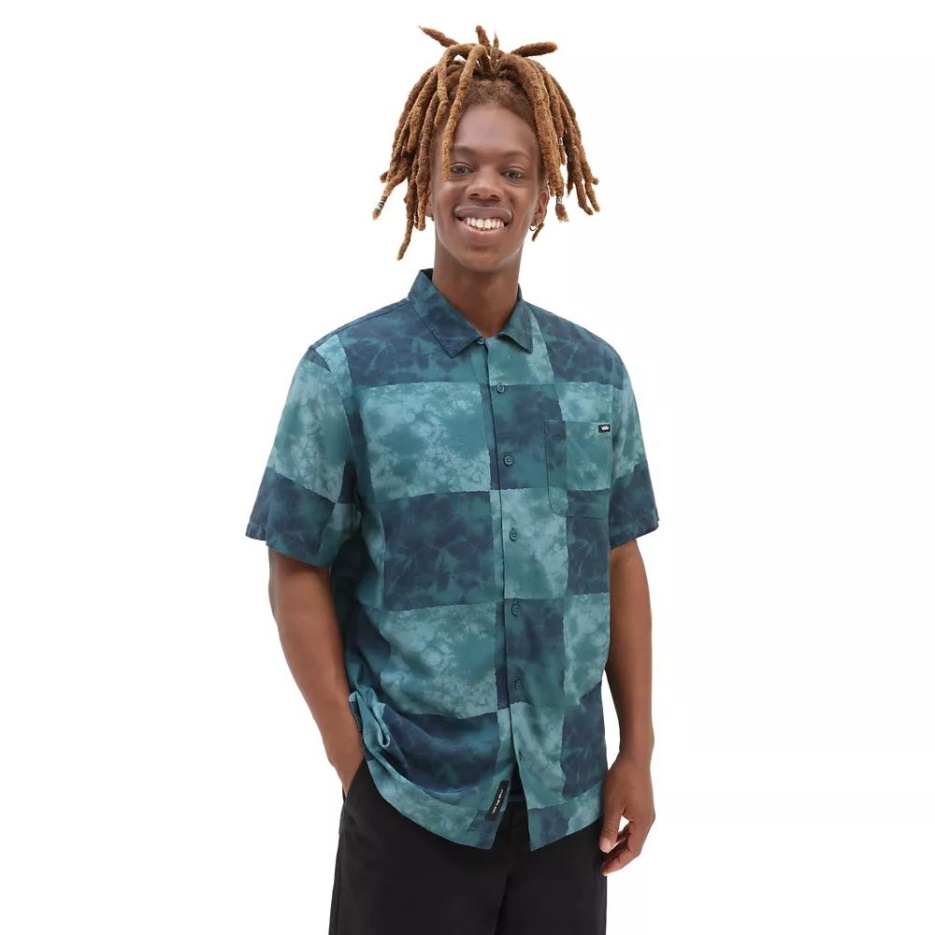 Vans Chemise Tissée Newbridge Bleu-blanc